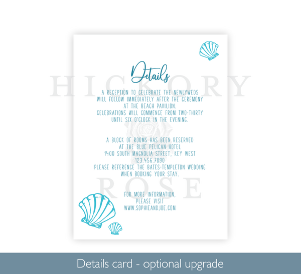Seafoam | Wedding Invitation