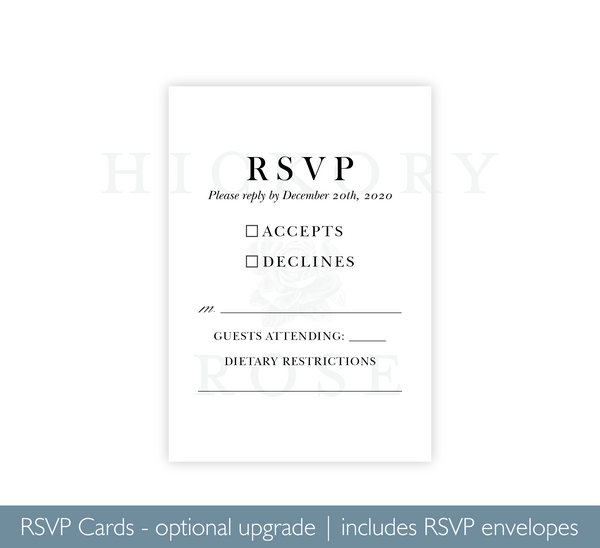 Perfectly Simple | Wedding Invitation