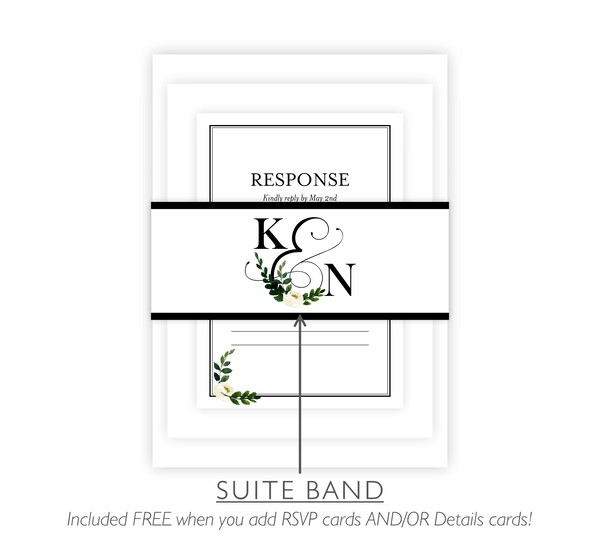 Floral Ampersand | Wedding Invitation