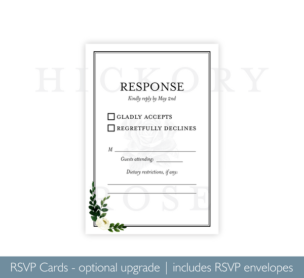 Floral Ampersand | Wedding Invitation