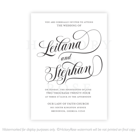 Swashes | Wedding Invitation