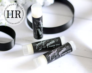 Lovely Script | Lip Balm Favors
