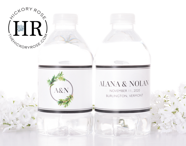 Rustic Simplicity | Water Bottle Labels