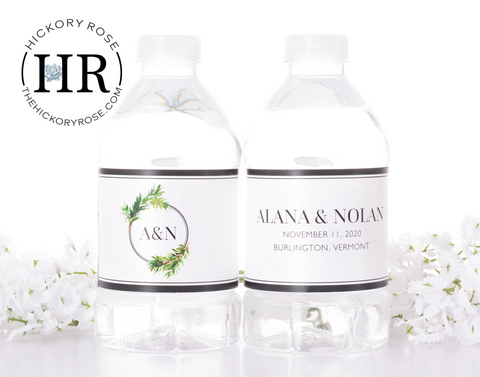 Rustic Simplicity | Water Bottle Labels