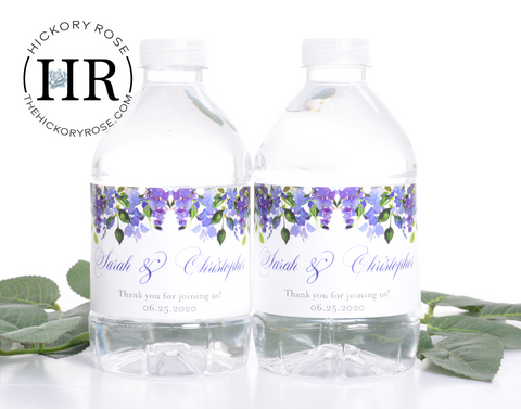 Wisteria | Water Bottle Labels
