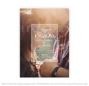 Frosted Glass | Engagement Invite