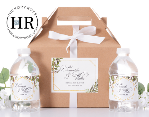 Geometric Greenery | Favor Box Sets