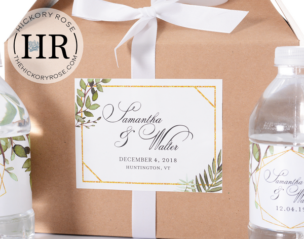 Geometric Greenery | Favor Box Sets