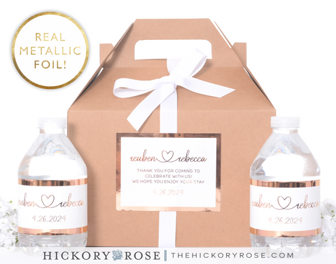 Loving Heart | Metallic Favor Box Sets