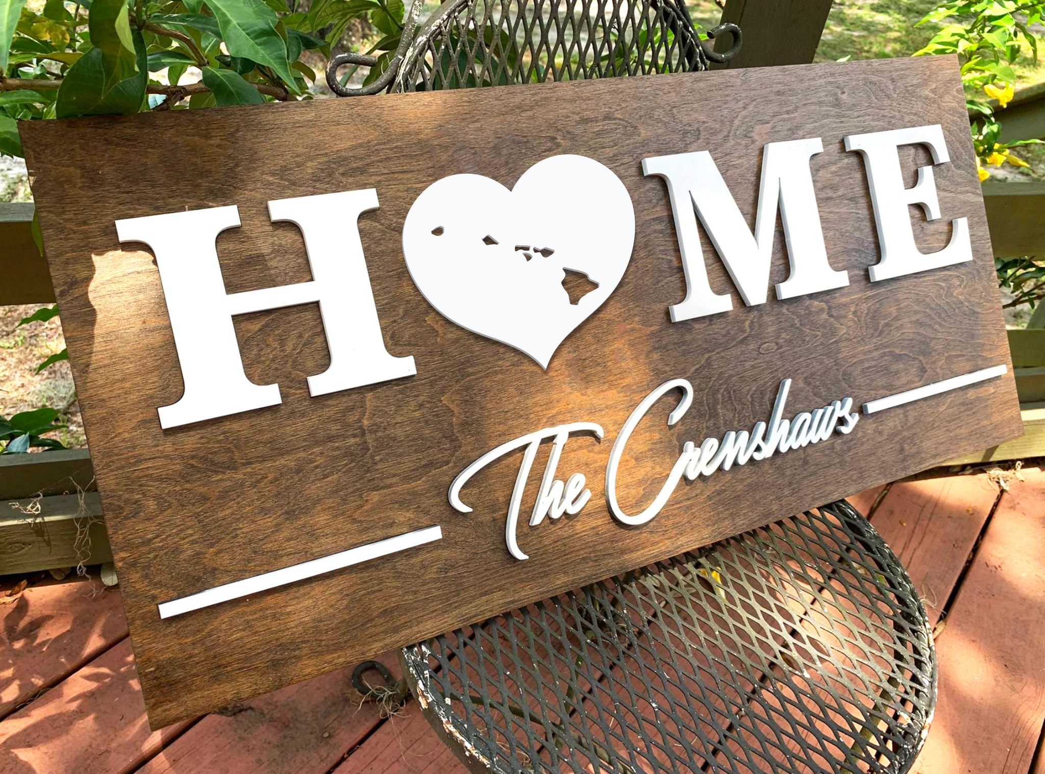 Hawaii Home | Wood Sign