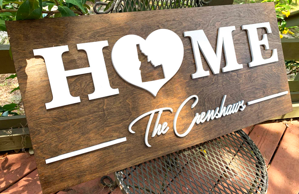 Idaho Home | Wood Sign
