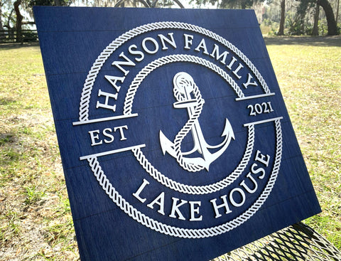Classic Anchor | Wood Sign