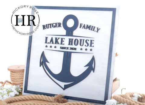 Anchored | Wood Sign