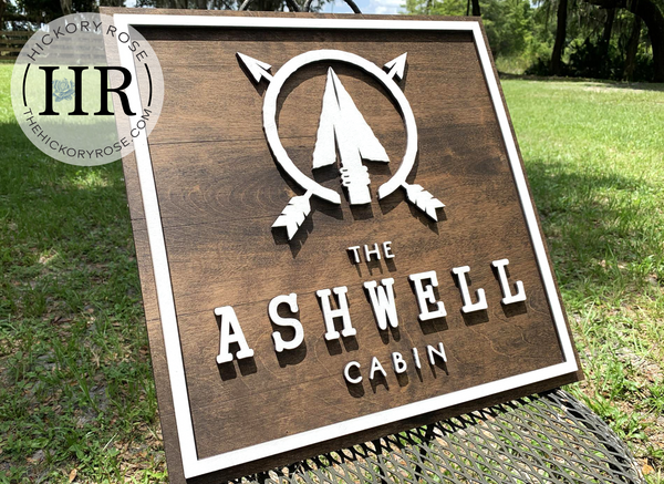 Arrowhead Cabin | Wood Sign