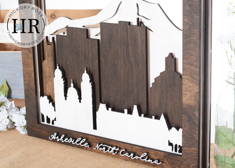 Asheville | Skyline Shadowbox