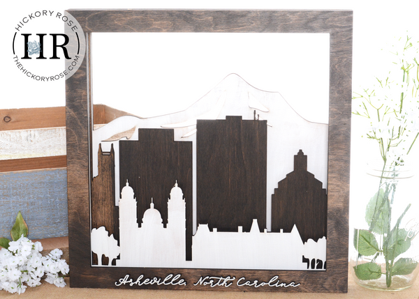 Asheville | Skyline Shadowbox