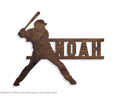 Baseball Batter | Custom Name Sign