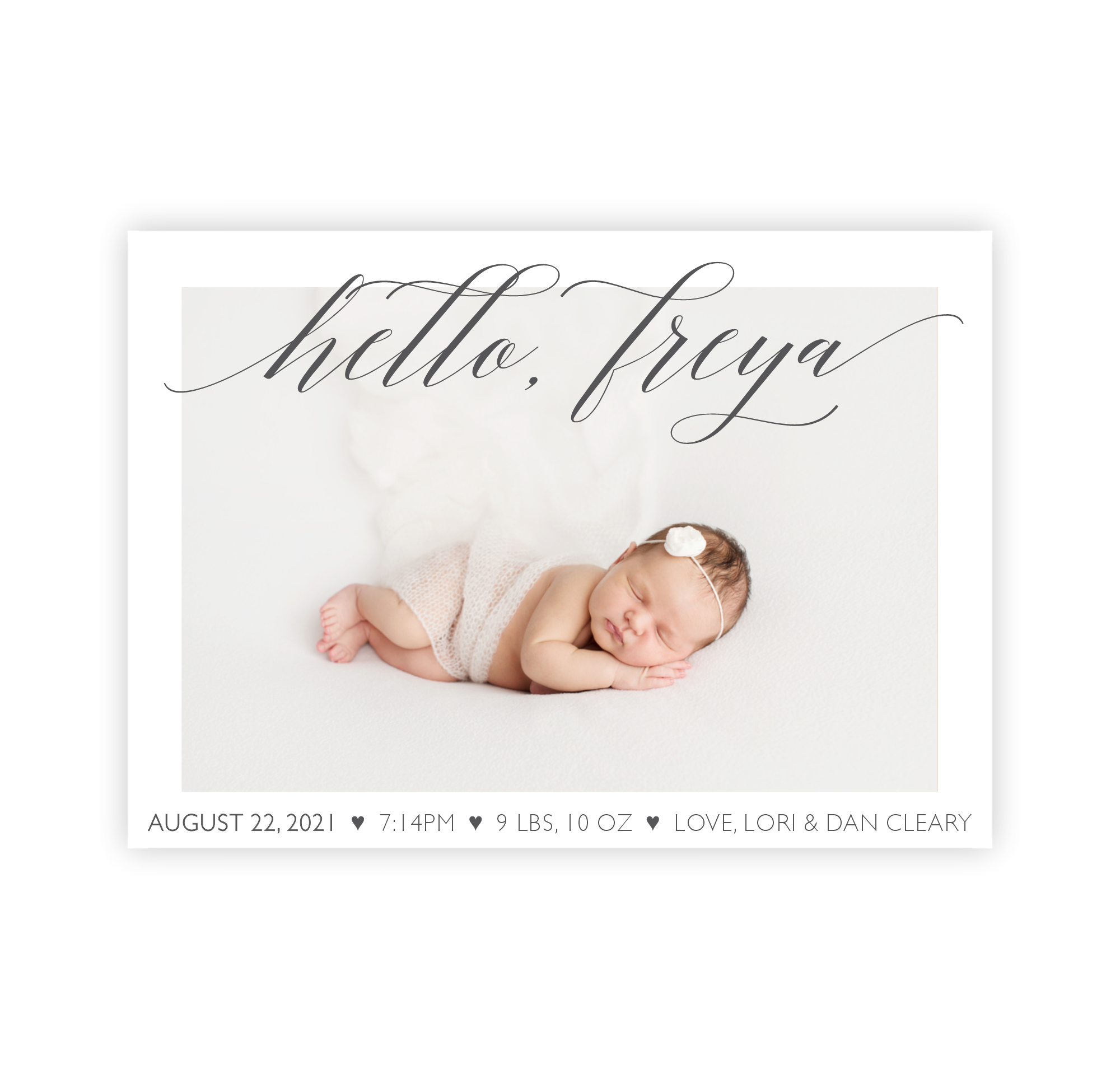 A Sweet Hello | Birth Announcements