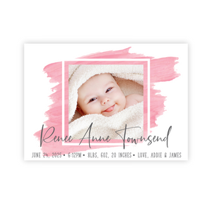 Color Swash | Birth Announcements