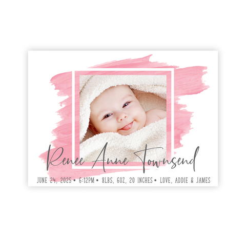 Color Swash | Birth Announcements