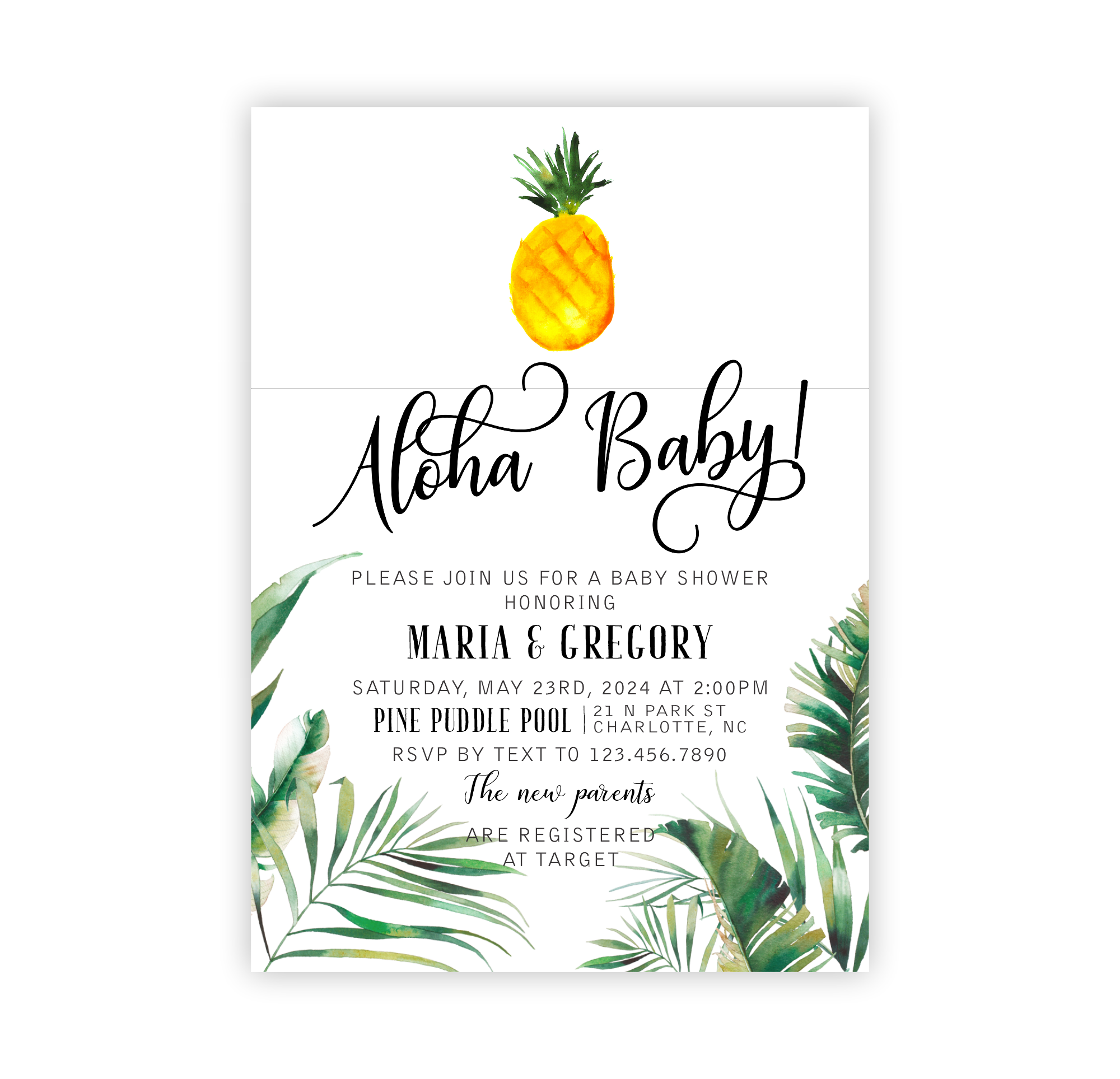 Aloha Baby | Baby Shower Invite