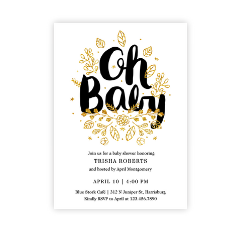 Oh Baby! | Baby Shower Invite