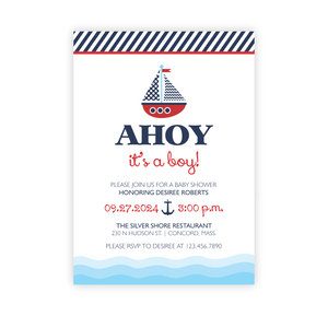 Ahoy! | Baby Shower Invite