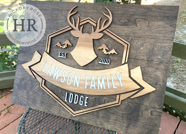 Mountain Buck | Wood Sign