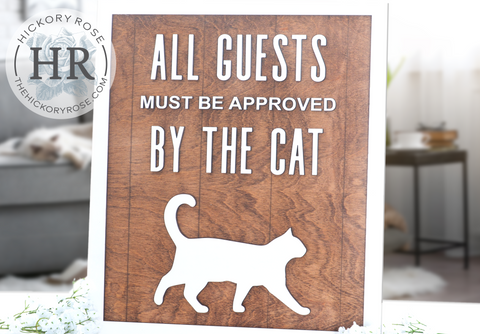 Cat Approval | Wood Sign