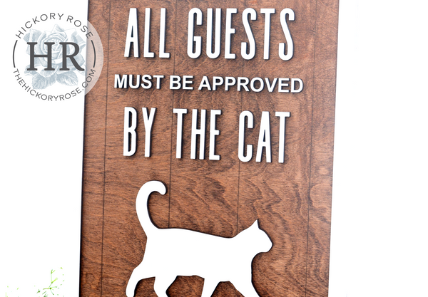 Cat Approval | Wood Sign
