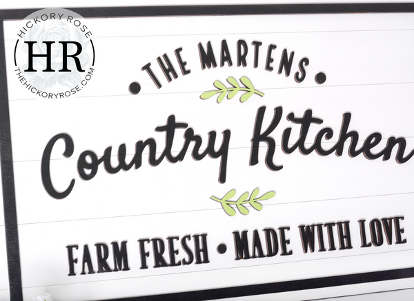 Country Kitchen | Wood Sign