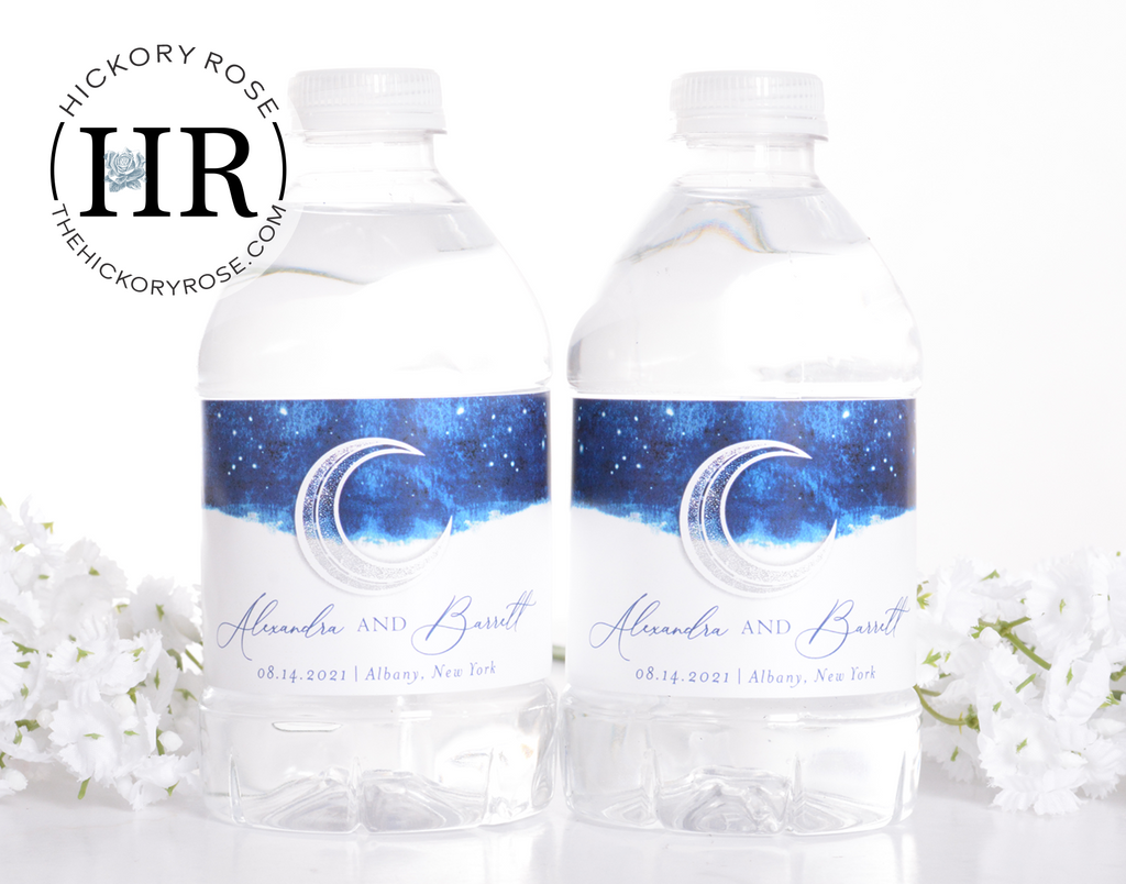 Crescent Moon | Water Bottle Labels – Hickory Rose