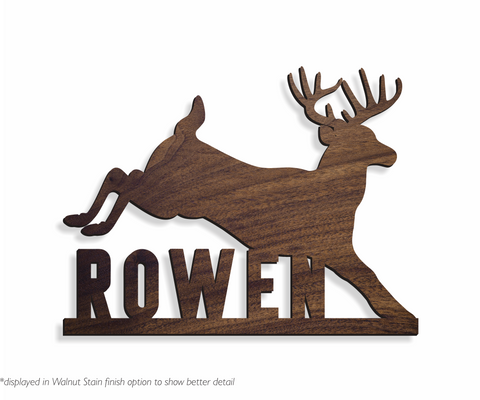 Jumping Buck | Custom Name Sign