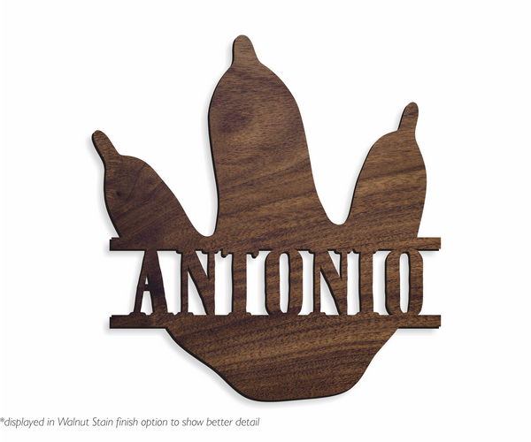 Dino Footprint | Custom Name Sign