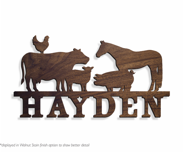 Farm Life | Custom Name Sign