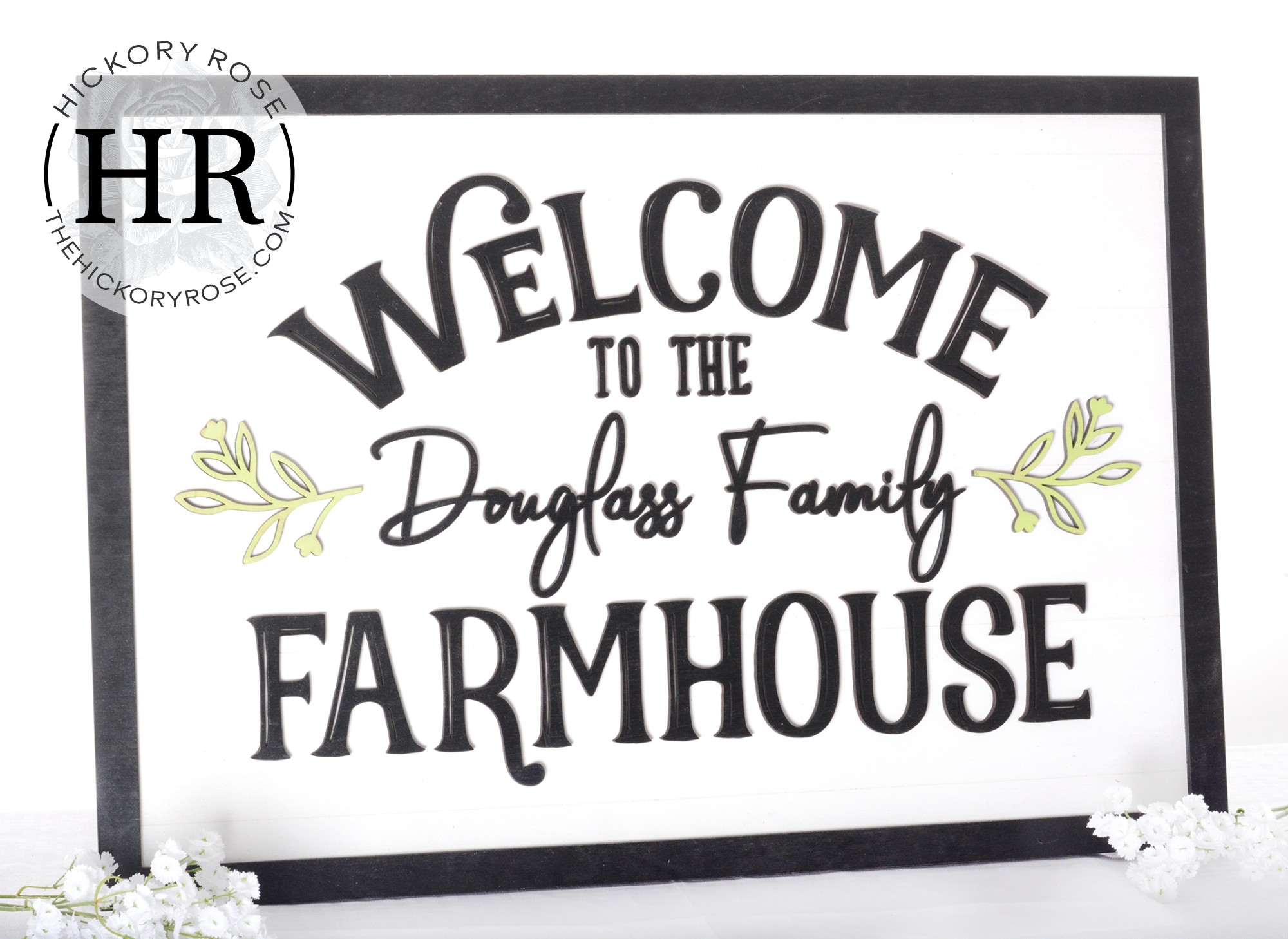 Farmhouse Leaves | Wood Sign