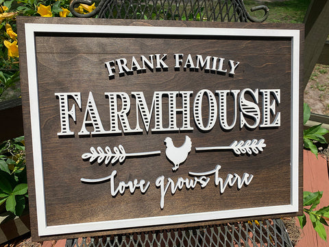 Love Grows Here | Wood Sign