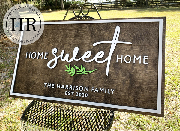 Home Sweet Home | Wood Sign