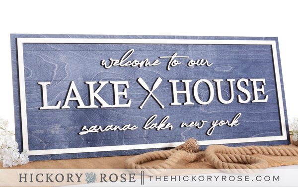 Lake House Oars | Wood Signs