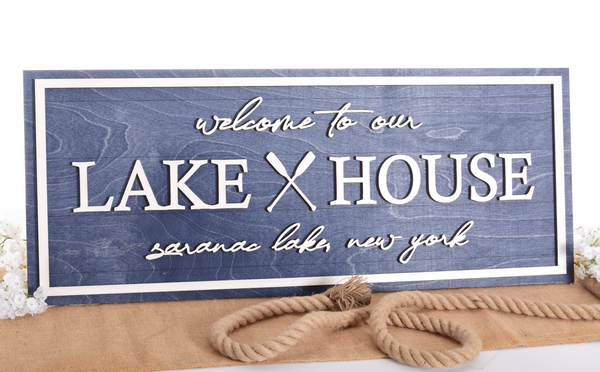 Lake House Oars | Wood Signs