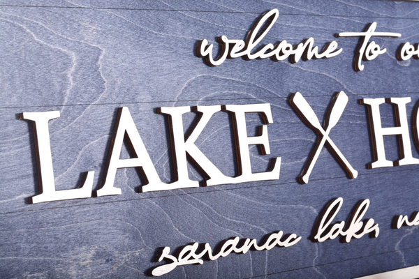 Lake House Oars | Wood Signs