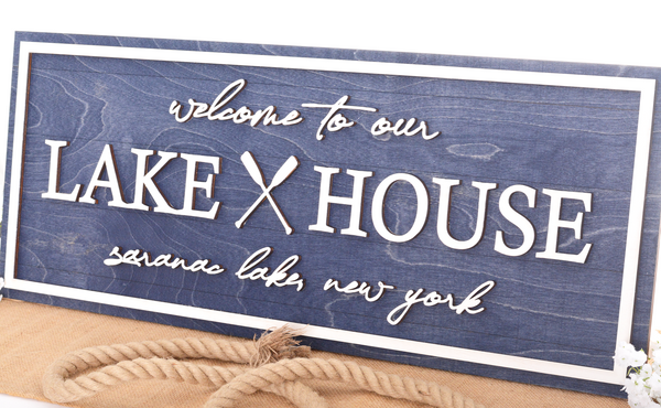 Lake House Oars | Wood Signs