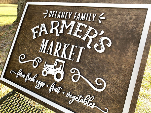Farmer's Market | Wood Sign