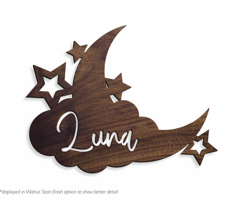 Moon & Stars | Custom Name Sign