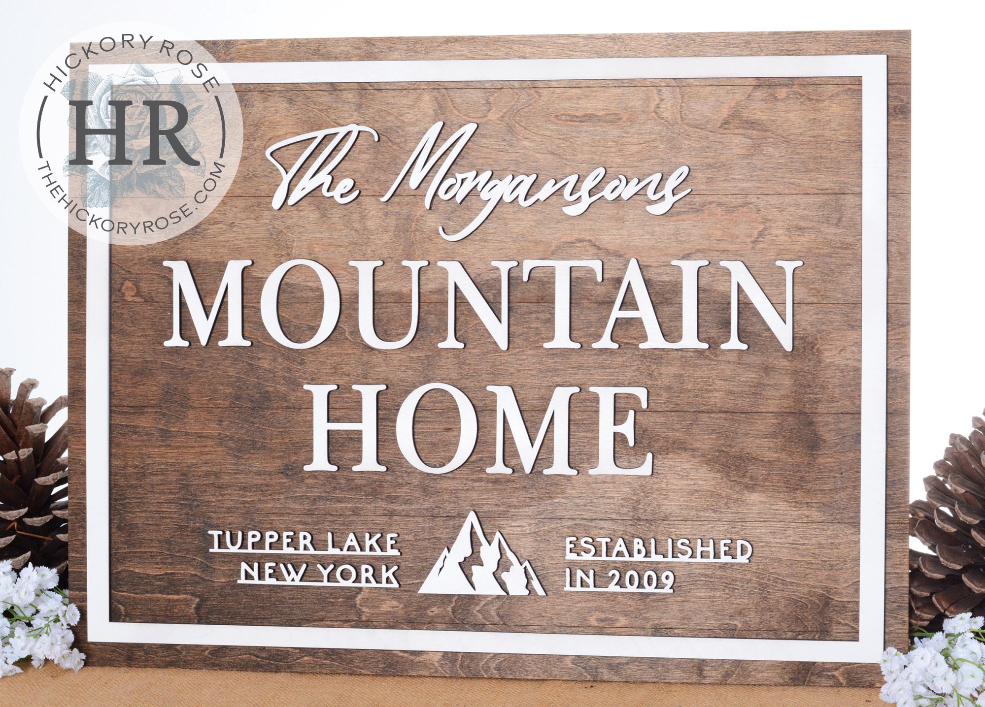 Mountain Home | Wood Sign
