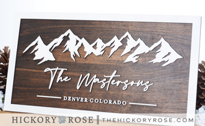 Mountain Range | Wood Signs