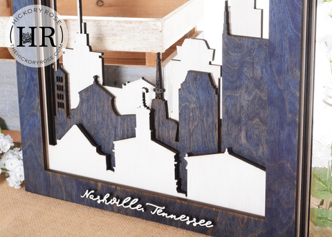 Nashville | Skyline Shadowbox