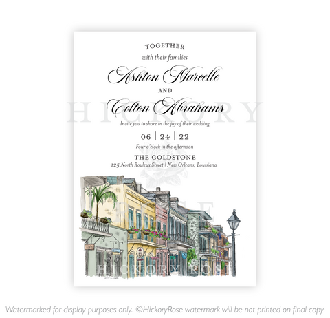 New Orleans | Wedding Invitation