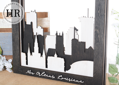 New Orleans | Skyline Shadowbox
