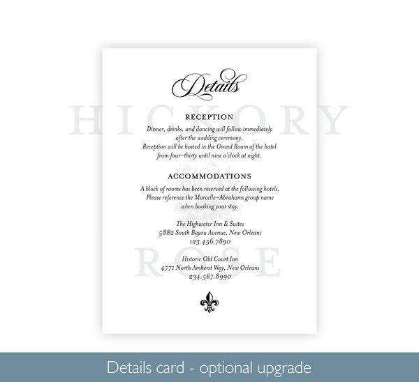 New Orleans | Wedding Invitation